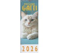 Calendario Passsione Gatti 2026 l'originale e pratico 44X22 con spirale