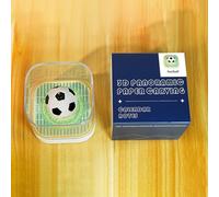 Calendario per appunti 3D 2026 | Taccuino con incisione a forma di calcio | Mini calendario da scrivania 3D con fogli strappabili | per registrazione, pianificazione, monitoraggio delle abitudini e