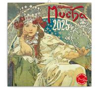 Calendario per appunti Alfons Mucha 2025 30 × 30 cm
