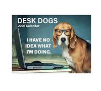 Calendario per cani, divertente calendario fotografico con cuccioli, creativo 2026, pianificatore creativo per organizzare la tavola sul posto di lavoro, pianificare amici, scuola, casa, famiglia