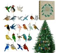 Calendario per conto alla rovescia con marini, ornamenti per albero | Calendario ornamentale a forma di uccello marino, ventiquattro giorni, design piatto, costruisce anticipazione festiva