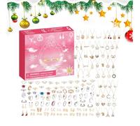 Calendario per conto alla rovescia per Natale, con ciondolo per le festività invernali, per adulti, adolescenti, famiglia, ragazze, adolescenti, donne, sorelle