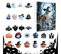 Calendario per Halloween - 2025 Holiday Countdown Box, Horror Collectible Figures, Spooky Doll Toys, Fun Gift Idea, display decorativo | Advnt Calndar For Kids Women Men Teenens Boys Girls Party Home