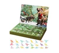 Calendario Per Il Conto Alla Rovescia Dei Dinosauri Per Bambini - Scatola D'avventa Per Le Vacanze, Regalo Di Figurina | Pacchetto Di Set Di Giocattoli Da Collezione Da Collezione A 24 Giorni, Pacchet