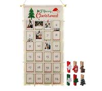 Calendario Per Il Conto Alla Rovescia Di Natale, Bacheca Per Foto Di 24 Giorni, Bacheca Per L'avvento Con Foto Per La Decorazione Della Memoria Delle Feste Da Parete Per Le Vacanze Di Natale