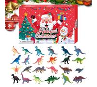 Calendario Per Il Natale 2025,Dinosauro Che Al Buio Figurina Miniatura Calendario Avvento Per Bambini | Simpatico Pupazzo Natalizio Per Soggiorno Camera Mensola