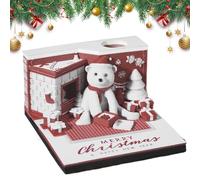 Calendario Per La 3D Di Natale 3D 2026, Calendario Del Blocco Note All'arte Di Scultura 3d, Pad Di Memoria Intagliatura Di Carta Per La, Pianificatore Settimanale Dei Cartoni Animati