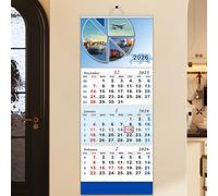 Calendario per l'anno 2026 - Calendario per la casa da 3 - Calendario da appendere a parete - per bambini amici cucina studio camera da studio d'arte