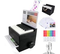 Calendario per pianoforte 2026, mini pianoforte ricaricabile, portatile, con 52 spartiti musicali, regalo perfetto per gli amanti della musica, impiegati e bambini (nero)