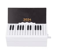 Calendario per Pianoforte, con Calendario da Tavolo per in Miniatura Riproducibile BT, Strumento Ideale per L'apprendimento della Musica per Bambini, 19x9x9 Cm