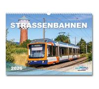 Calendario per tram 2026, in formato DIN A3, per tram trainspotter e traffico urbano con foto premium come regalo per Natale