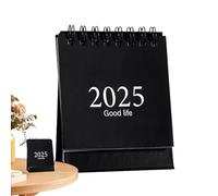 Calendario permanente in, Calendario da tavolo 2025,Pianificazione 2025 Programmazione giornaliera Passo di pagina a 360 gradi | capovolto per aula, programma mensile, doppio lato per