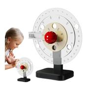 Calendario Perpetual rotante manuale | Stylish Acrylic Disc Decor for Tabletop Use | Unique Desktop Calendar for Living Room Study Bookshelf Decoration Bookshelf and Accessories