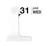 Calendario Perpetuo Calendario Da Scrivania 2025-2026 Per Ufficio E Casa Accessori Da Scrivania Visualizzazione Mensile Settimanale E Quotidiana (Bianco)