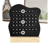 Calendario perpetuo, calendario perpetuo moderno, decorazione da scrivania, riutilizzabile e, visualizzazione della data del mese della settimana, articoli di cancelleria estetici per casa