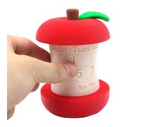 Calendario Perpetuo da Scrivania Forma Nucleo Frutta | Calendario Perpetuo Rotante Decorativo per Scrivania | Display Mese e Data per Donne Uomini Insegnanti Colleghi Casa e Ufficio