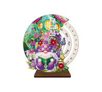 Calendario Perpetuo In Legno | 3D Artigianale Rhinestone Calendario Perpetuo Kit Artistico - Decorazione per la Casa, Supporto da Scrivania per Camera da Letto, Scuola, Appartamento,