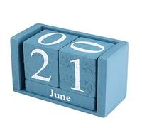 Calendario Perpetuo in Legno Bloccare Il Calendario Perpetuo Calendario Eterno Calendario Desktop Rustico Mensile Datari in Legno Ufficio Decorazioni Di Legno Verticale