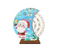 Calendario Perpetuo in Legno | Kit Calendario 3D Strass Da Scrivania Blocco Decorativo,Decorazione per la Casa, Supporto da Scrivania per Scuola, Appartamento, Dormitorio, Hotel, Aula, Mensola