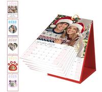Calendario Personalizzato 2025, Stampa le Tue 12 Foto - 12 Mesi e 1 Copertina, Calendario da Tavolo 2025, Calendario 2025, Calendario Famiglia 2025, 17x10x9cm, Idee Regalo (12+1 Foto)