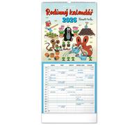 Calendario pianificatore da muro della famiglia Krtek 2026
