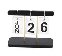 Calendario pieghevole decorativo con visualizzazione data e mese, scrivania ufficio, durevole per ingresso, soggiorno, moderno ferro ABS