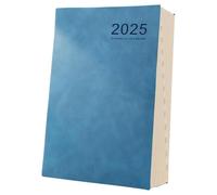 Calendario planner gestione del , calendario di pianificazione 2025 - Taccuino con calendario da 8 x 6 pollici, agenda giornaliera da 340 pagine, agenda con copertina rigida di Pro