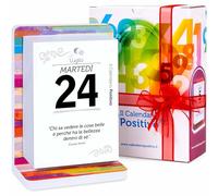 Calendario Positivo 2024 Motivazionale | Da Tavolo con Supporto | Affronta le Giornate col Sorriso ed un Pensiero filosofico | Idea Regalo geniale | Dimensioni 12x17x5,5 | Luxury Pack