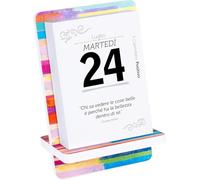 Calendario Positivo 2026 Motivazionale | da Tavolo con Supporto X COLOR | Affronta le Giornate col Sorriso ed un Pensiero filosofico | Idea Regalo geniale | Dimensioni 12x19x11