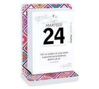 Calendario Positivo 2027 Motivazionale | Da Tavolo con Supporto Flowers | Affronta le Giornate col Sorriso ed un Pensiero filosofico | Idea Regalo geniale | Dimensioni 12x17x5,5 | Luxury Pack