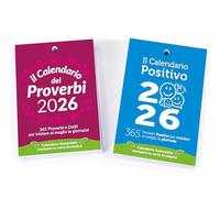 Calendario Positivo + Proverbi 2026 | Ricambi per Calendario da Tavolo | 365 Consigli di Vita | Idea Regalo Geniale | Un Pensiero Filosofico e Motivazionale Ogni Giorno