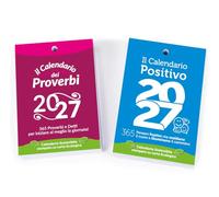 Calendario Positivo + Proverbi 2027 | Ricambi per Calendario da Tavolo