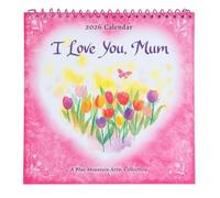 Calendario regalo 2026 della collezione Blue Mountain Arts con illustrazioni sincere, poesia e versi sentimentali di Suzy Polis Schutz e Stephen Schutz (I Love You Mum)