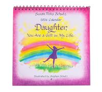 Calendario regalo 2026 della collezione Blue Mountain Arts con illustrazioni sincere, poesia e versi sentimentali di Suzy Polis Schutz e Stephen Schutz (Daughter You Are A Gift)