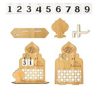 Calendario reversibile in legno per conto alla rovescia da tavolo per il conto alla rovescia per la decorazione della casa forniture festival in legno vacanze