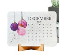 Calendario Semi D'amore Piantabile Eco-compatibile 2026 | Calendario 'avvento Per Semis Piantabili 2026 | Calendari Scrivania Dei Semis Riciclati | 12 Pianificatore Familiare Semi Ecologici