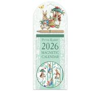 Calendario settimanale magnetico 2026 di Peter Rabbit, organizer da montare sul frigorifero con pagine strappabili, matita e opere d'arte di Beatrix Potter
