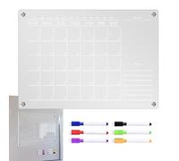 Calendario settimanale magnetico, lavagna bianca, pad per memo cancellabile, tabella di pianificazione mensile per frigorifero da cucina, organizzatore calendario chiaro, carta da cancellare