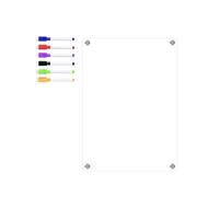 Calendario settimanale magnetico trasparente frigo bacheca messaggi con pennarel