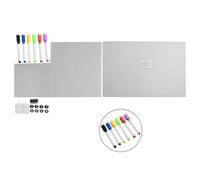 Calendario settimanale magnetico trasparente frigo bacheca messaggi con pennarel