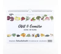 Calendario stagionale per frutta e verdura | Calendario da parete sempre con frutta e verdura (calendario da parete)
