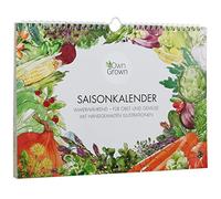 Calendario stagionale per frutta e verdura: calendario perpetuo delle colture e calendario delle semine - calendario stagionale per frutta e verdura - calendario da giardino 2025 OwnGrown