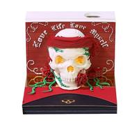 Calendario Strappo | Memo 3D Strappo Teschio Halloween Calendario Programmazione - Organizzazione Agenda, Decorazione Scrivorio per Camera Dormitorio Appartamento