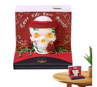 Calendario Strappo,Memo 3D Strappo Teschio Halloween Calendario Programmazione,Programmazione Agenda, Decorazione Scrivania per Camera Scaffale - Ricordi Eventi Appuntamenti