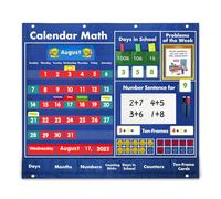 Calendario tascabile grafico matematico tascabile per bambini dai 3 anni in su Grafico tascabile in classe Insegnamento per data Matematica Conteggio Matematica Tabella tascabile per aula Calendario