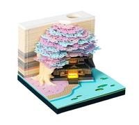 Calendario Time Piece 2026, grafica stereoscopica, 1 pezzo, calendario con sculture di carta intagliata 3D, pianificatore artistico da tavolo, design di lunga durata, per la decorazione della casa di