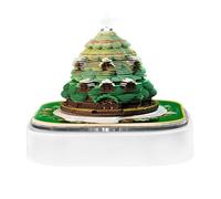 Calendario Time Piece 2026 - Scultura Ad Albero 8,2x8,2x6,8 Cm - Calendario A Strappo Per Albero Di Natale 3D - Agenda Decorativa Da Scrivania Illuminata Con Design A LED | Appunti Da Scrivania Artist
