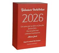 Calendario VerbaVolant 2026, L'unico magnetico, Calendario da tavolo, Supporto magnetico integrato, Idea Regalo, Ogni giorno una frase filosofica, Calendario con scatola premium