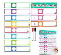 Calendario visivo per bambini, pianificatore da parete con 12 carte per creare aiuti visivi, coltiva buone abitudini per i bambini