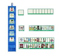 Calendario visivo per - Mini Tasca Da Viaggio, Routine Quotidiana in Classe | Tabella Di Comportamento Per Scuola Domestica, 45 Attività, 9 Carte Vergini, Apprendimento Prescolare,